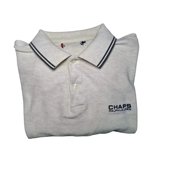 Chaps Ralph Lauren Vintage Polo Shirt Short Sleeve XL - Picture 9 of 16